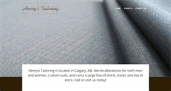 Desktop Screenshot of henrythetailor.com